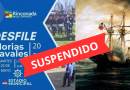 POR RAZONES CLIMÁTICAS SE SUSPENDE DESFILE EN HOMENAJE A LAS GLORIAS NAVALES