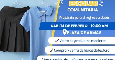 FERIA ESCOLAR COMUNITARIA SE REALIZARÁ ESTE SÁBADO EN RINCONADA