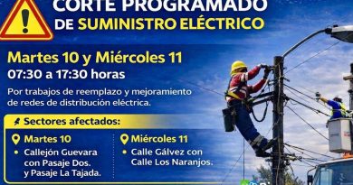 CHILQUINTA DISTRIBUCIÓN PROGRAMÓ CORTE DE SUMINISTRO ELÉCTRICO EN RINCONADA