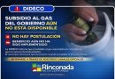DIDECO INFORMA QUE SUBSIDIO AL GAS DEL GOBIERNO AÚN NO ESTÁ DISPONIBLE