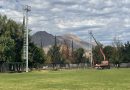 COMENZÓ INSTALACIÓN DE TORRES DE ILUMINACIÓN EN CANCHA DEL CLUB DEPORTIVO BANGU