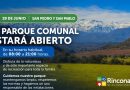 PARQUE COMUNAL ABRIRÁ SUS PUERTAS ESTE LUNES 29 DE JUNIO