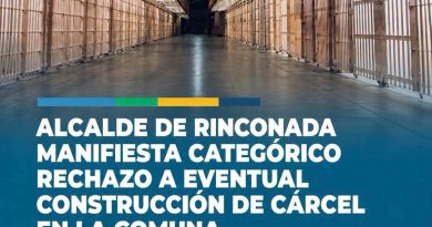 ALCALDE DE RINCONADA MANIFIESTA CATEGÓRICO RECHAZO A EVENTUAL CONSTRUCCIÓN DE CÁRCEL EN LA COMUNA