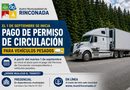 EL 1 DE SEPTIEMBRE SE INICIA PAGO DE PERMISO DE CIRCULACIÓN PARA VEHÍCULOS PESADOS