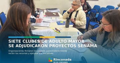 SIETE CLUBES DE ADULTO MAYOR DE RINCONADA SE ADJUDICARON PROYECTOS SENAMA