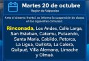 ANTE LLEGADA DE SISTEMA FRONTAL SUSPENDEN CLASES EN RINCONADA Y OTRAS 15 COMUNAS